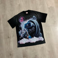 Jellybean VR Hoodie Figure Graphic Tee | Black Space Print