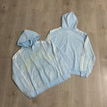 Rough Play Rhinestone Zip Hoodie Light Blue