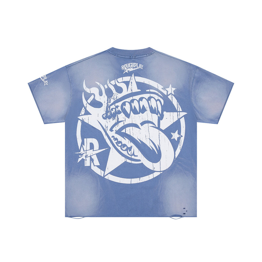 Rough Club Racing Graphic Washed T-Shirt