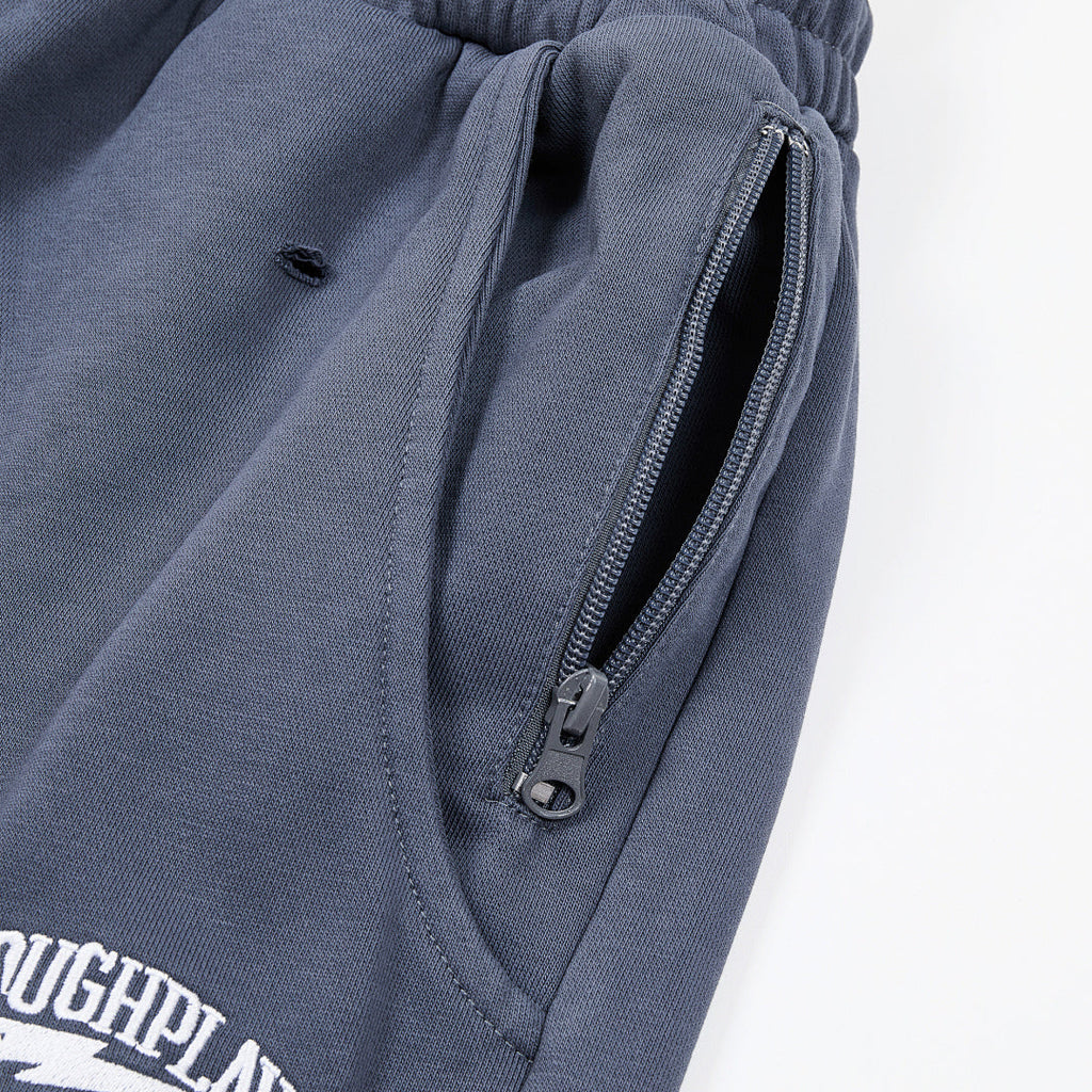 ROUG HPLAY Side Stripe Wide Leg Sweatpants