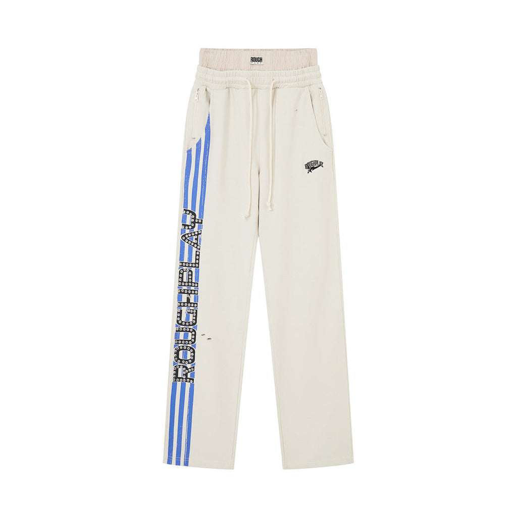 ROUG HPLAY Retro Side Stripe Sweatpants