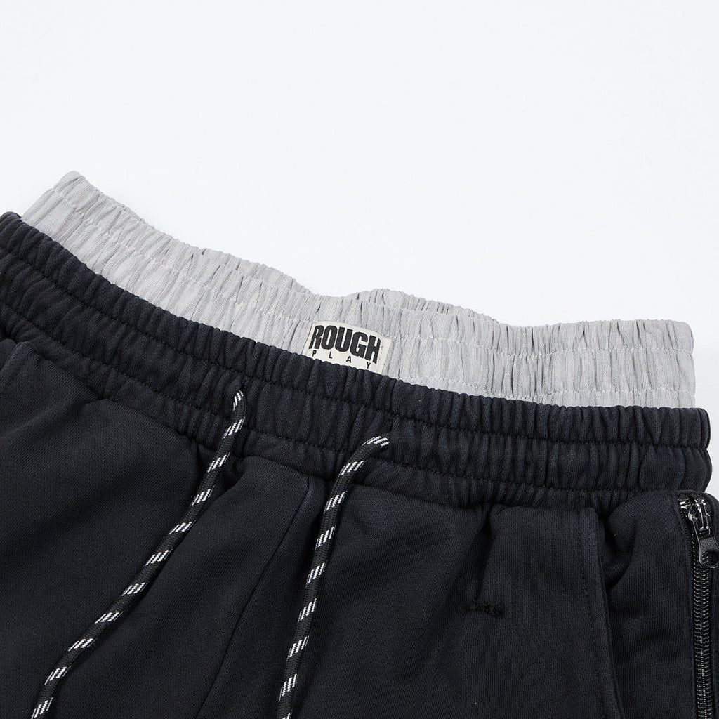 RoughPlay Vintage Washed Graphic Sweatpants black