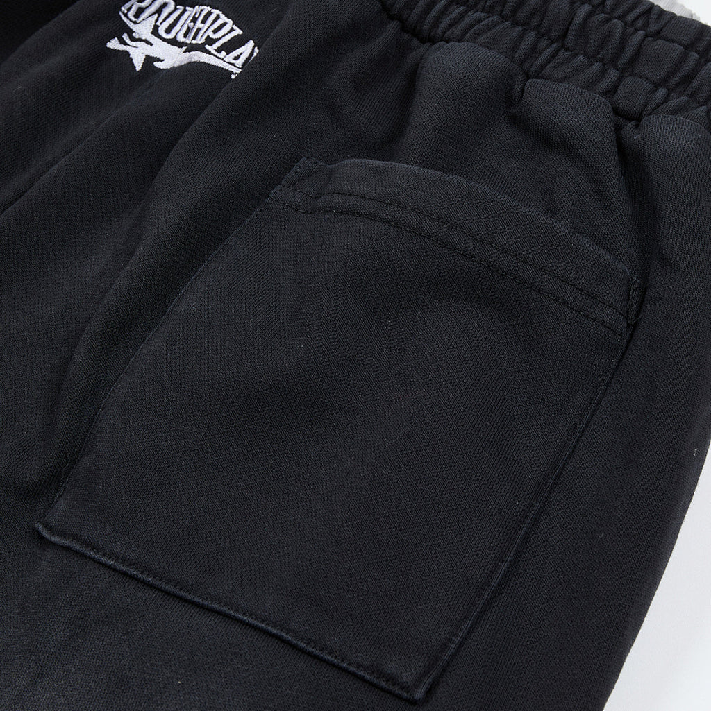 RoughPlay Vintage Washed Graphic Sweatpants black