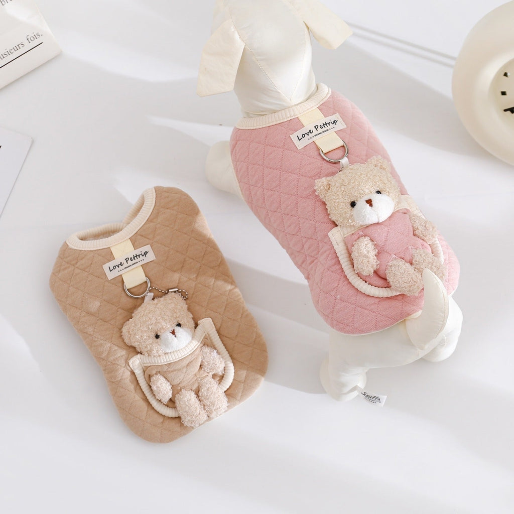 Pocket Bear Design Dog Cat Jacket Vest
