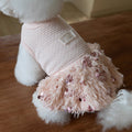 Elegant Sequin Dog Cat Dress Coat