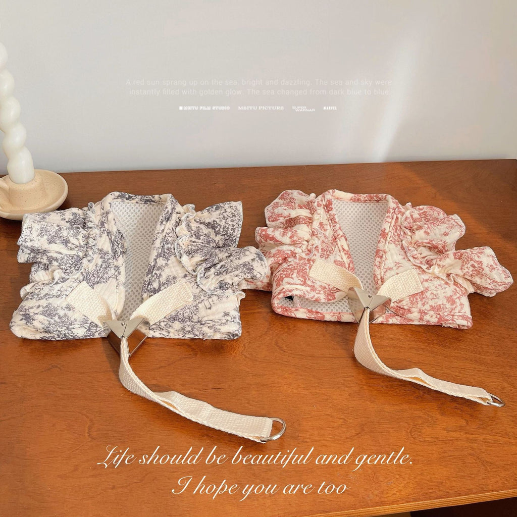 Romantic Floral Dog Dress/Harness Leash