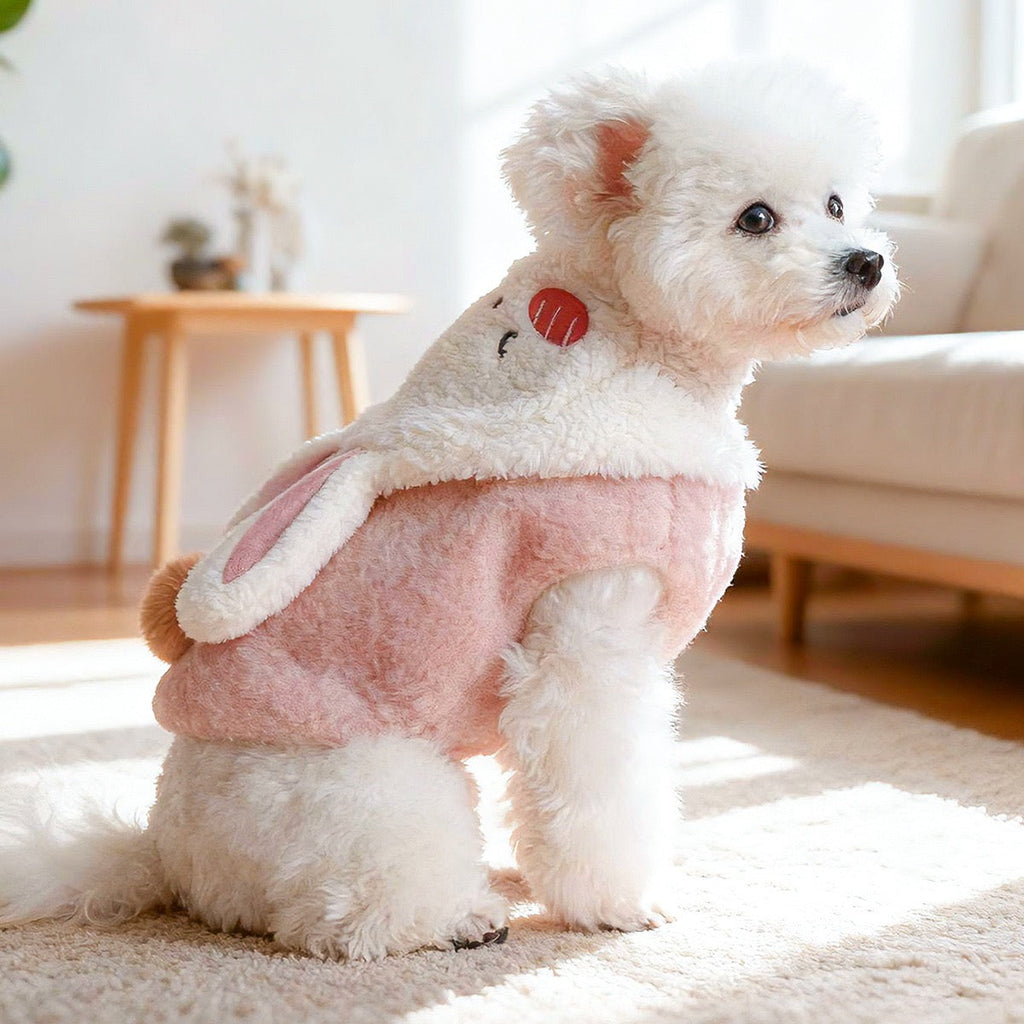 Warm Fleece Rabbit Hooded Dog Cat Hoodie