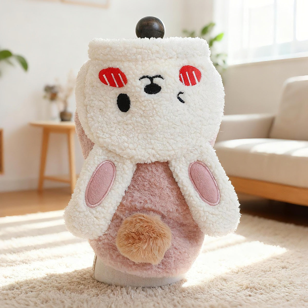 Warm Fleece Rabbit Hooded Dog Cat Hoodie