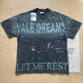 Vale Forever vintage European and American vintage washed pattern figure print high street casual versatile short sleeved T-shirt (32)