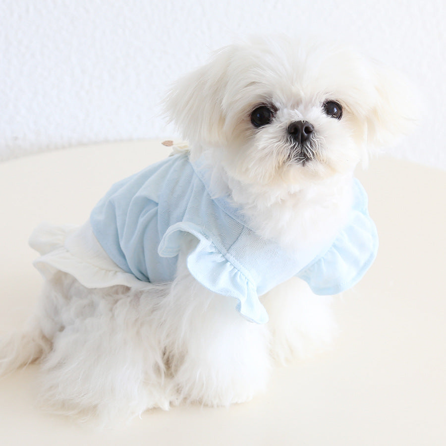Two-in-one Ruffled Sleeves Dog Cat T-shirt