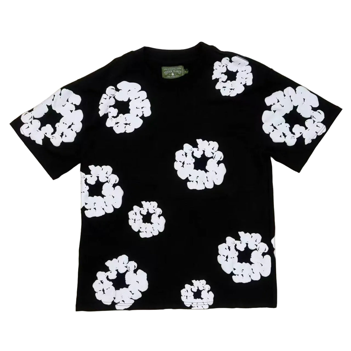 INS HIP HOP T SHIRT SHORTS Summer Foam Printed Short sleeved T-shirt Shorts Men's and Women's FOG (1)