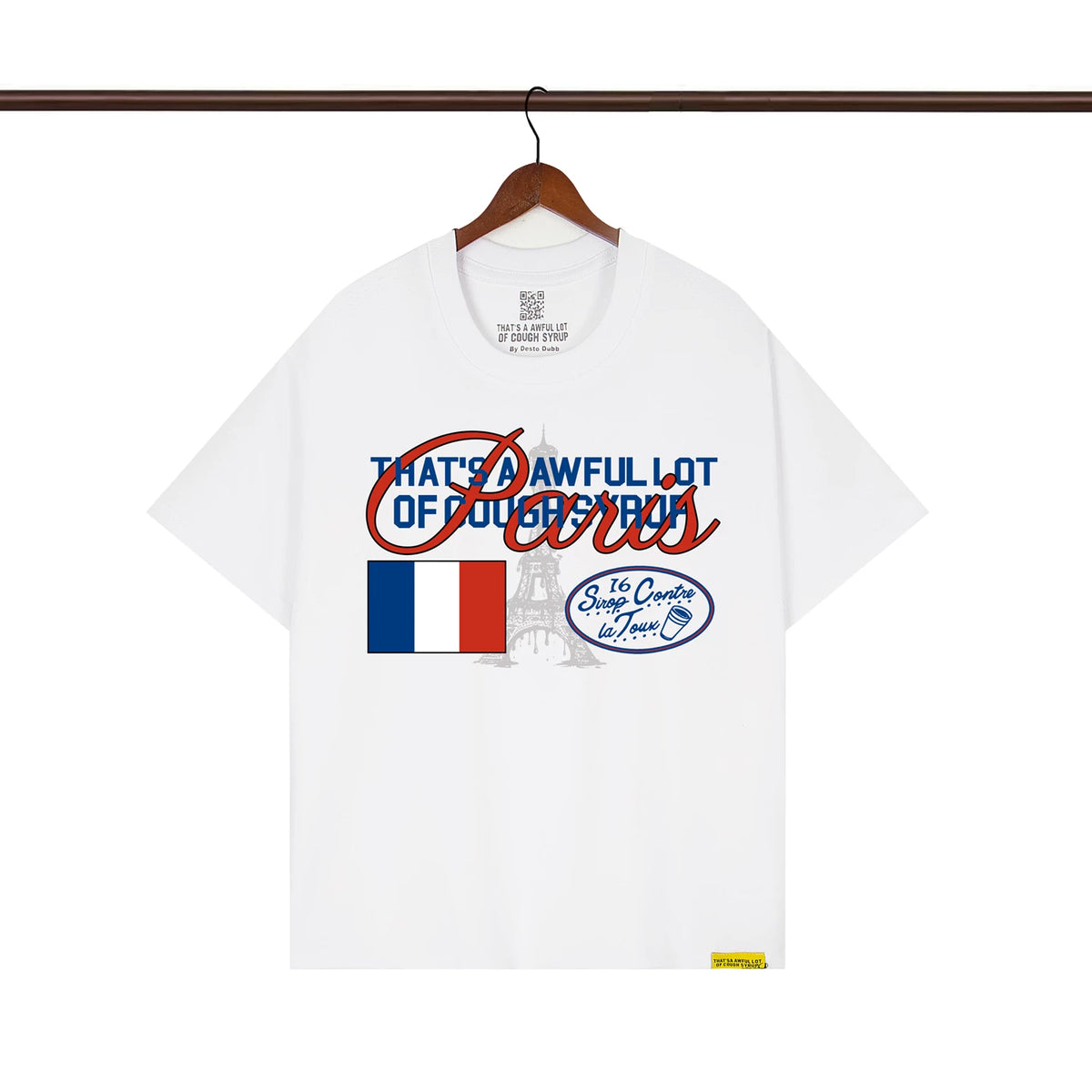 THAT. SA AWFUL LOT OF COUPH SYRUP Cross border letter printed versatile high street short sleeved T-shirt (36)