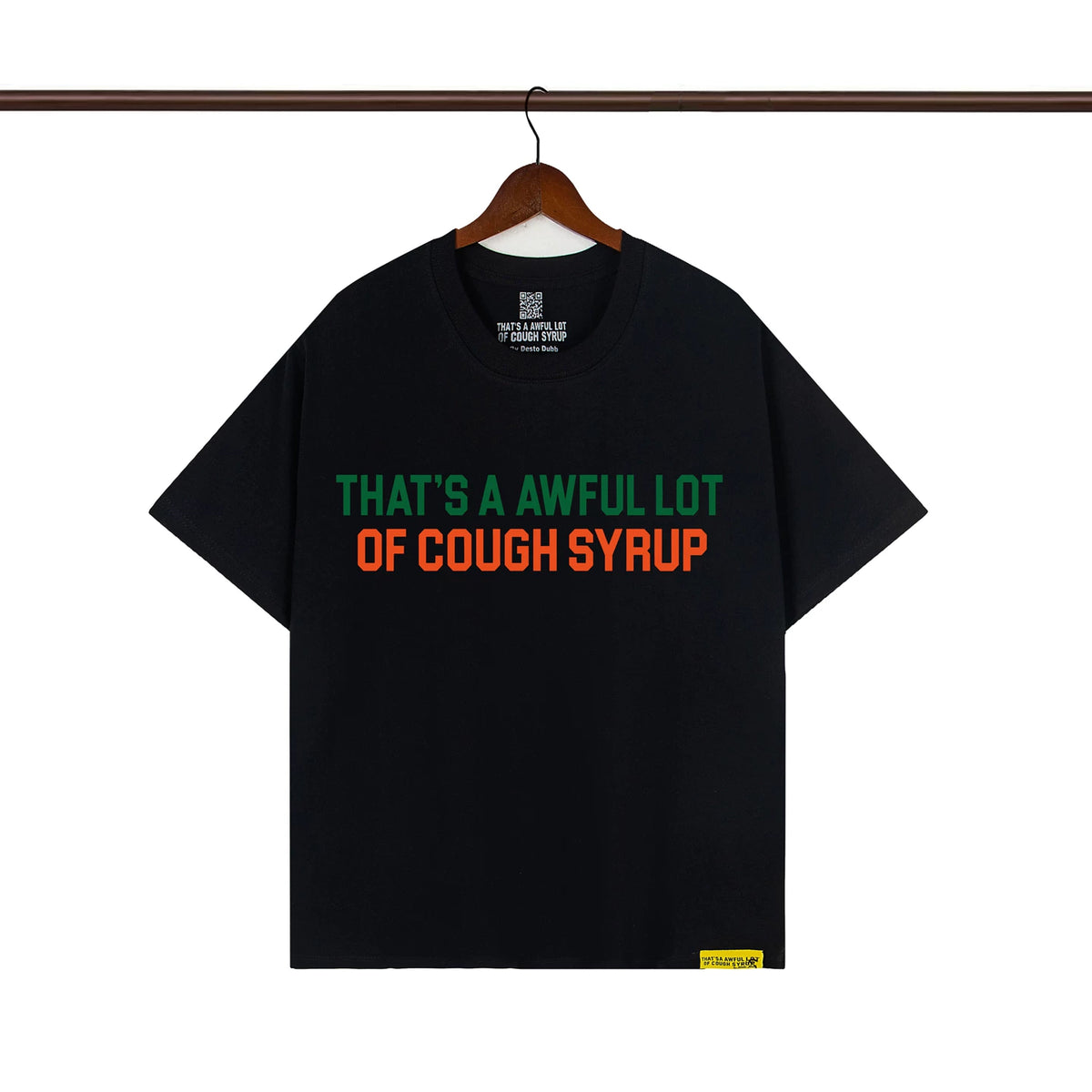 THAT. SA AWFUL LOT OF COUPH SYRUP Cross border letter printed versatile high street short sleeved T-shirt (29)