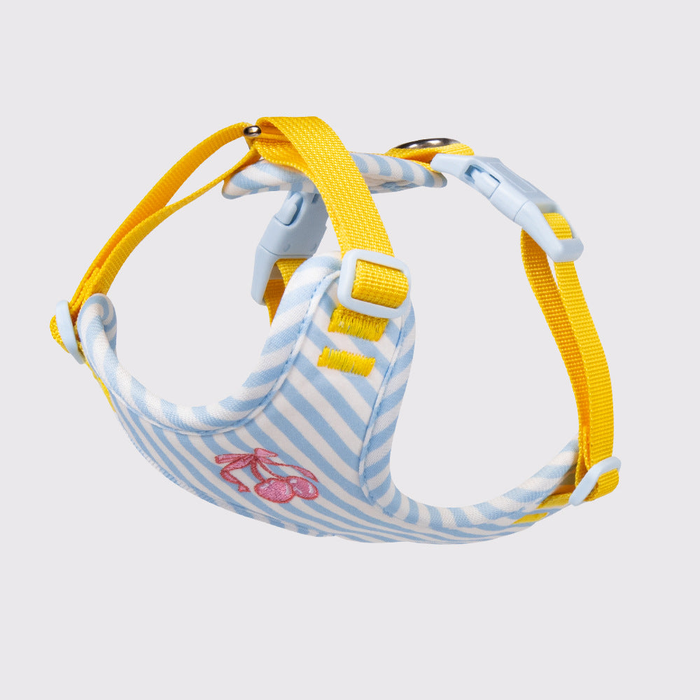 Cherry Striped Color Block Harness