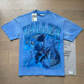 Vale Forever vintage European and American vintage washed pattern figure print high street casual versatile short sleeved T-shirt (40)