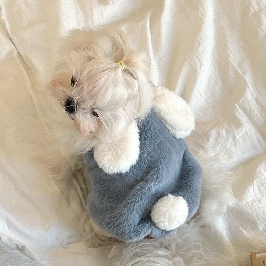 Sweet Rabbit Fleece Solid Color Dog Cat Vest