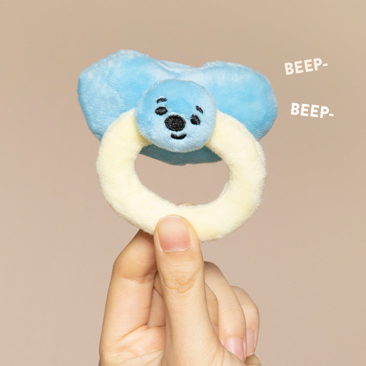 Cute Baby Bottle/Pacifier/Rattle Dog Toy