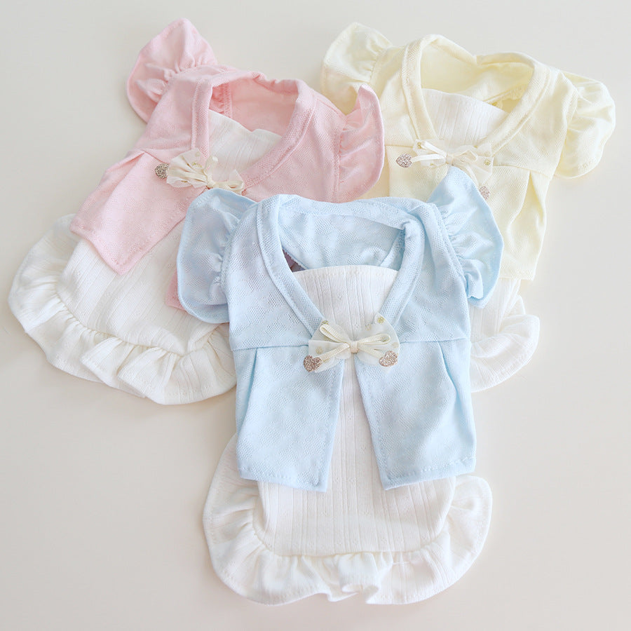 Two-in-one Ruffled Sleeves Dog Cat T-shirt