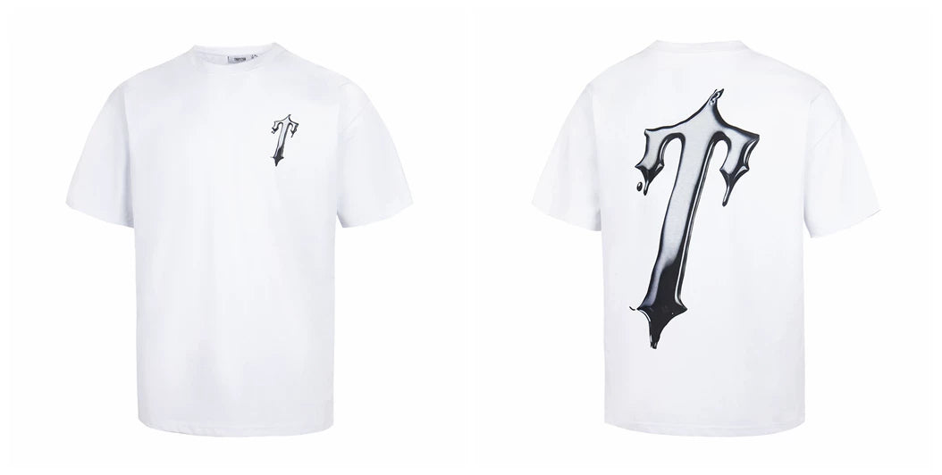 Trapstar T shirt American high street hip-hop fashion brand summer unisex loose cotton short sleeved T-shirt (3)