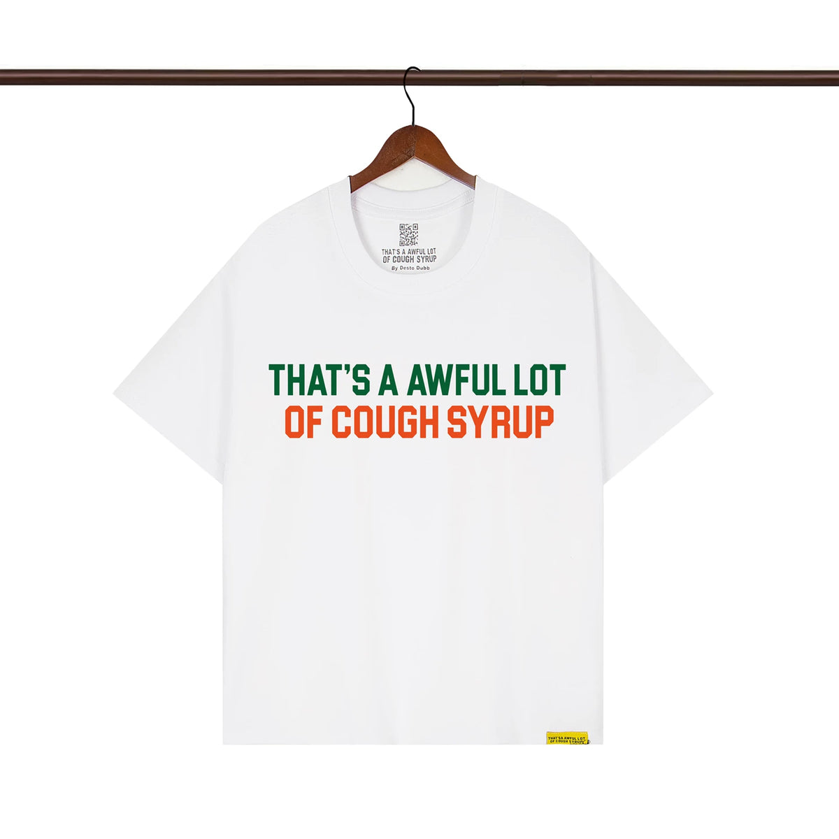 THAT. SA AWFUL LOT OF COUPH SYRUP Cross border letter printed versatile high street short sleeved T-shirt (28)