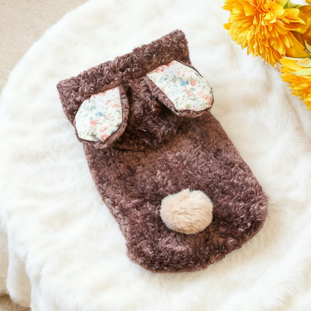 Warm Fleece Rabbit Hooded Dog Cat Hoodie