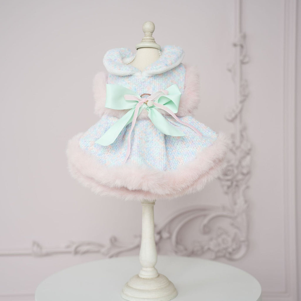 Furry Sweet Large Bow Dog Cat Jacket/Dress