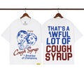 THAT. SA AWFUL LOT OF COUPH SYRUP Cross border letter printed versatile high street short sleeved T-shirt (20)
