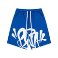 Synaworld Shorts, an American high street fashion brand, summer sports and leisure foam printed pure cotton five quarter shorts (4)
