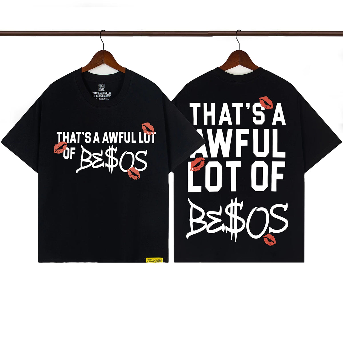THAT. SA AWFUL LOT OF COUPH SYRUP Cross border letter printed versatile high street short sleeved T-shirt (9)