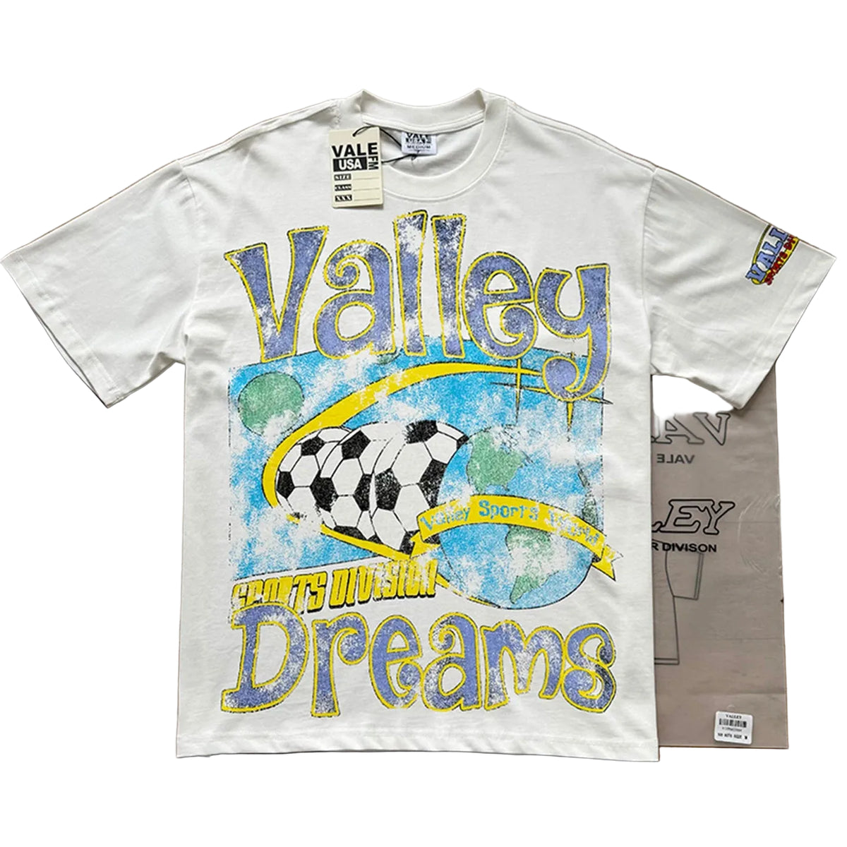 Vale Forever vintage European and American vintage washed pattern figure print high street casual versatile short sleeved T-shirt (2)