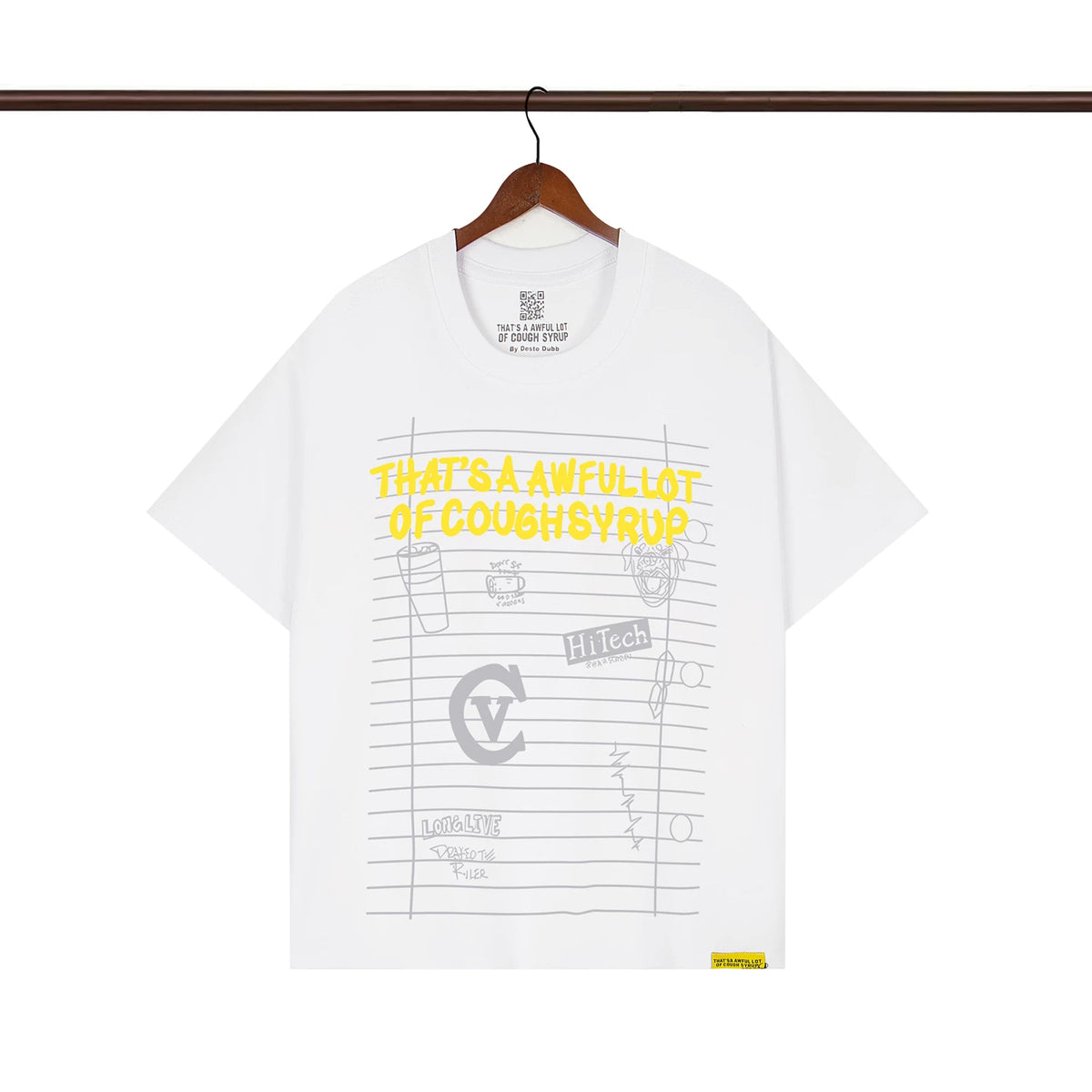 THAT. SA AWFUL LOT OF COUPH SYRUP Cross border letter printed versatile high street short sleeved T-shirt (38)
