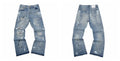 GALLERY DEPT JEANS High Street Retro Inkjet Graffiti Spring and Autumn Casual Straight Cowboy Pants Men (7)