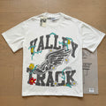 Vale Forever vintage European and American vintage washed pattern figure print high street casual versatile short sleeved T-shirt (9)