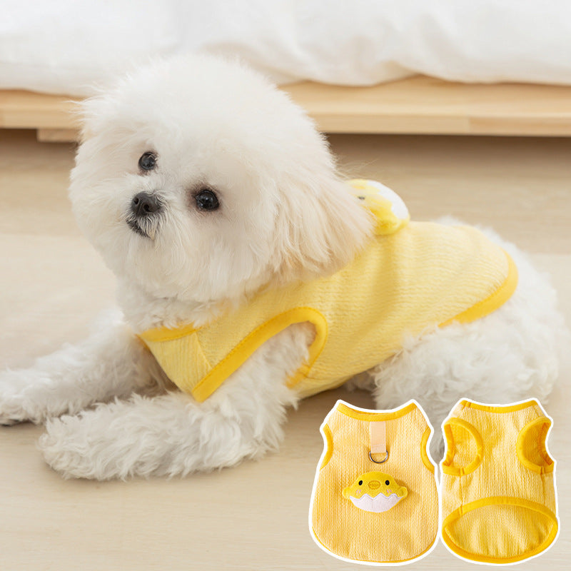 Chicken Duck Pattern Dog Harness Vest