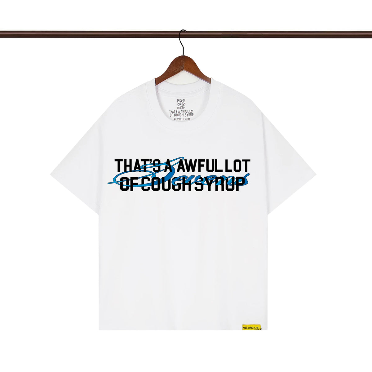 THAT. SA AWFUL LOT OF COUPH SYRUP Cross border letter printed versatile high street short sleeved T-shirt (44)