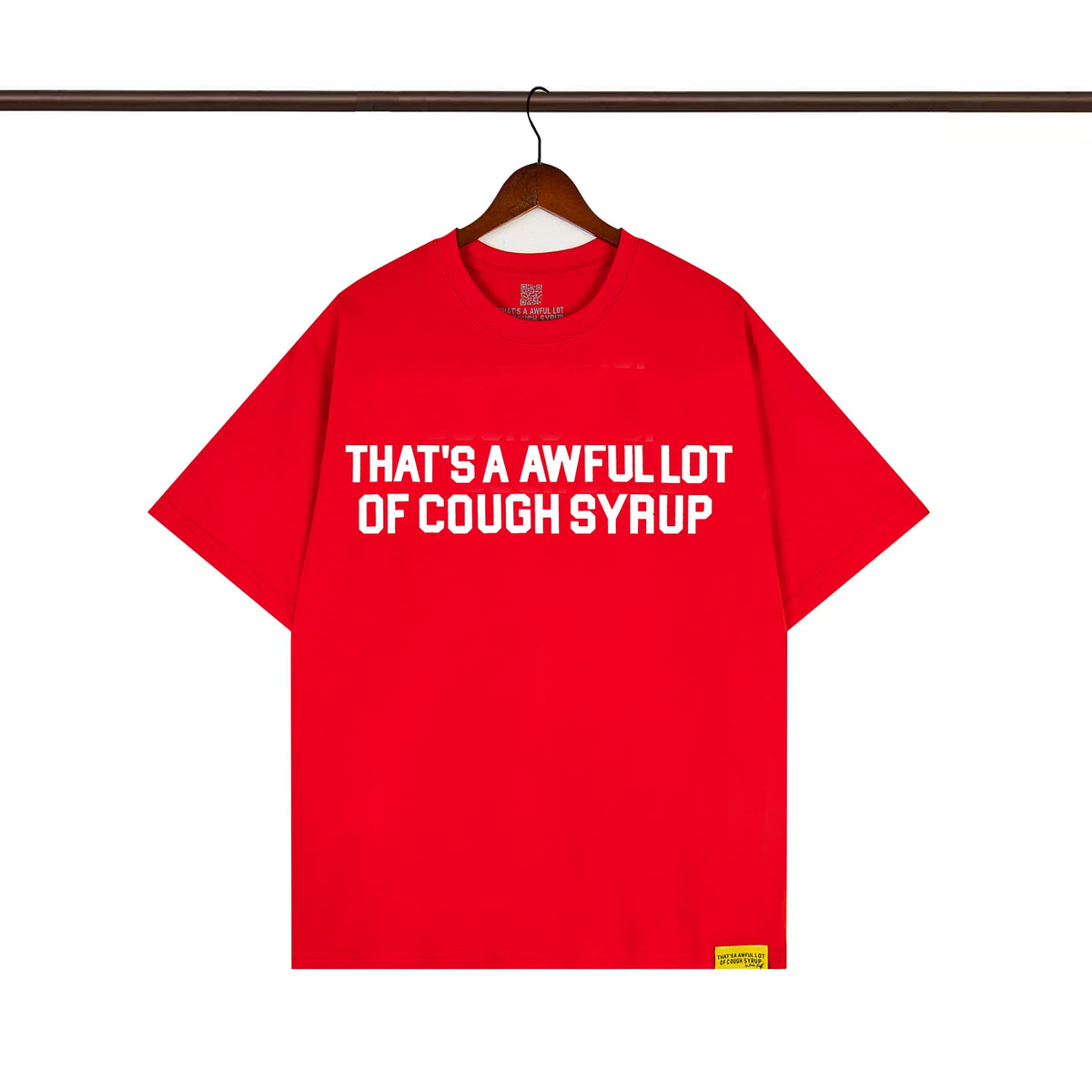 THAT. SA AWFUL LOT OF COUPH SYRUP Cross border letter printed versatile high street short sleeved T-shirt (12)