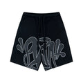 Synaworld Shorts, an American high street fashion brand, summer sports and leisure foam printed pure cotton five quarter shorts (1)