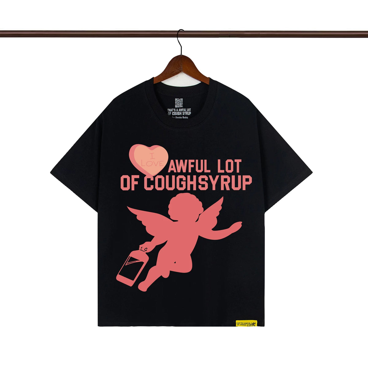 THAT. SA AWFUL LOT OF COUPH SYRUP Cross border letter printed versatile high street short sleeved T-shirt (41)