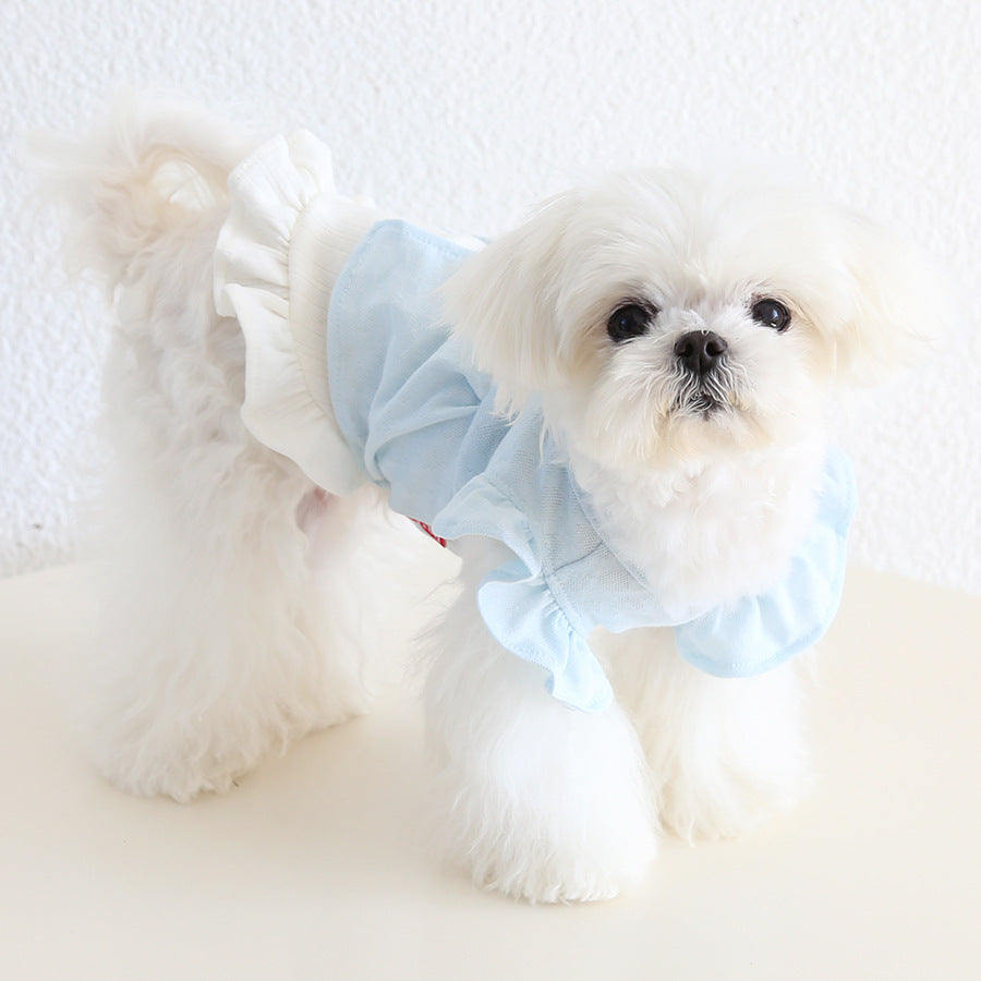 Two-in-one Ruffled Sleeves Dog Cat T-shirt