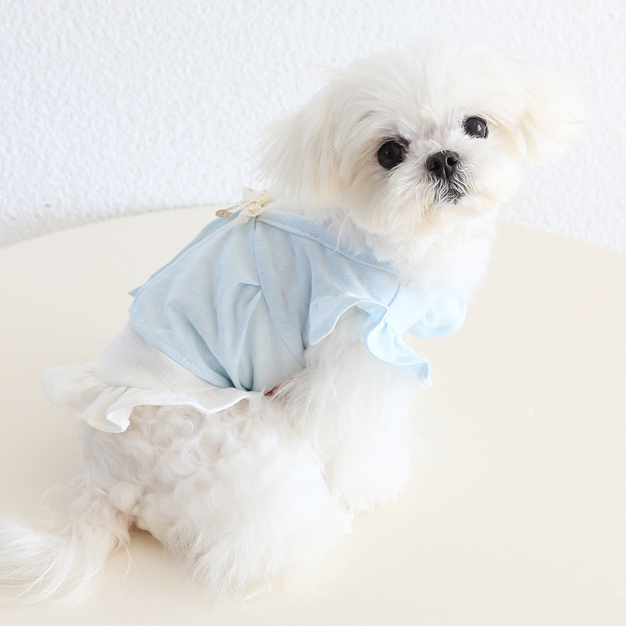 Two-in-one Ruffled Sleeves Dog Cat T-shirt