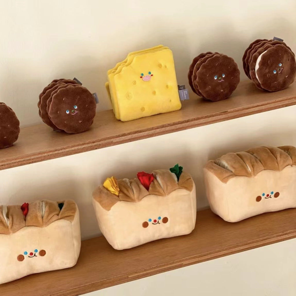 Cheese&Cookie Squeaky Dog Toys