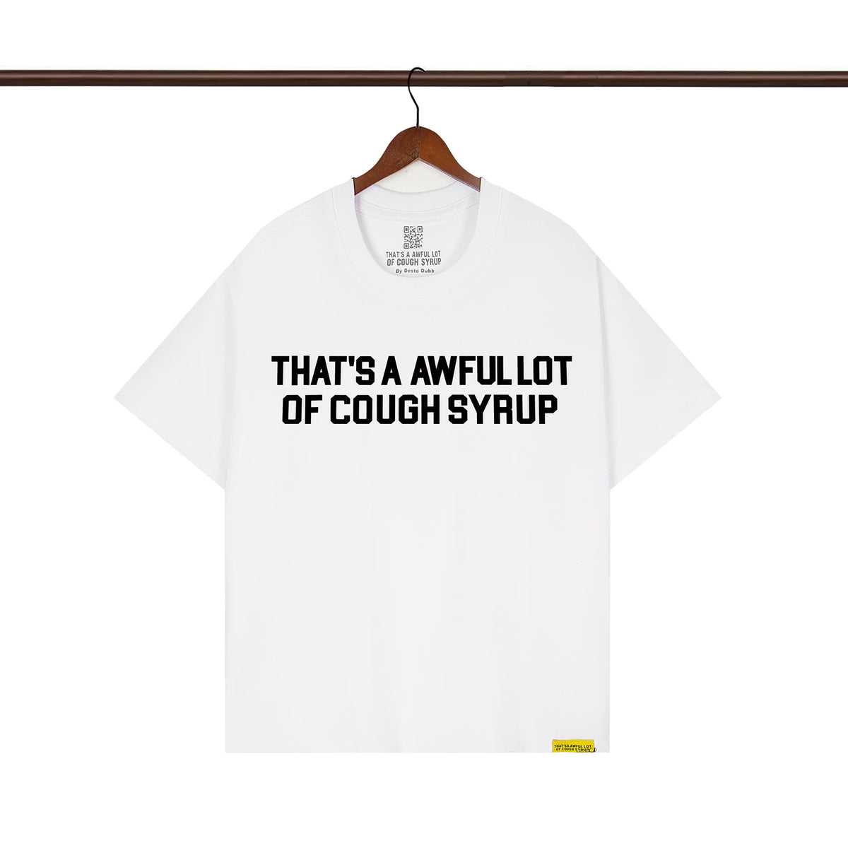 THAT. SA AWFUL LOT OF COUPH SYRUP Cross border letter printed versatile high street short sleeved T-shirt (11)