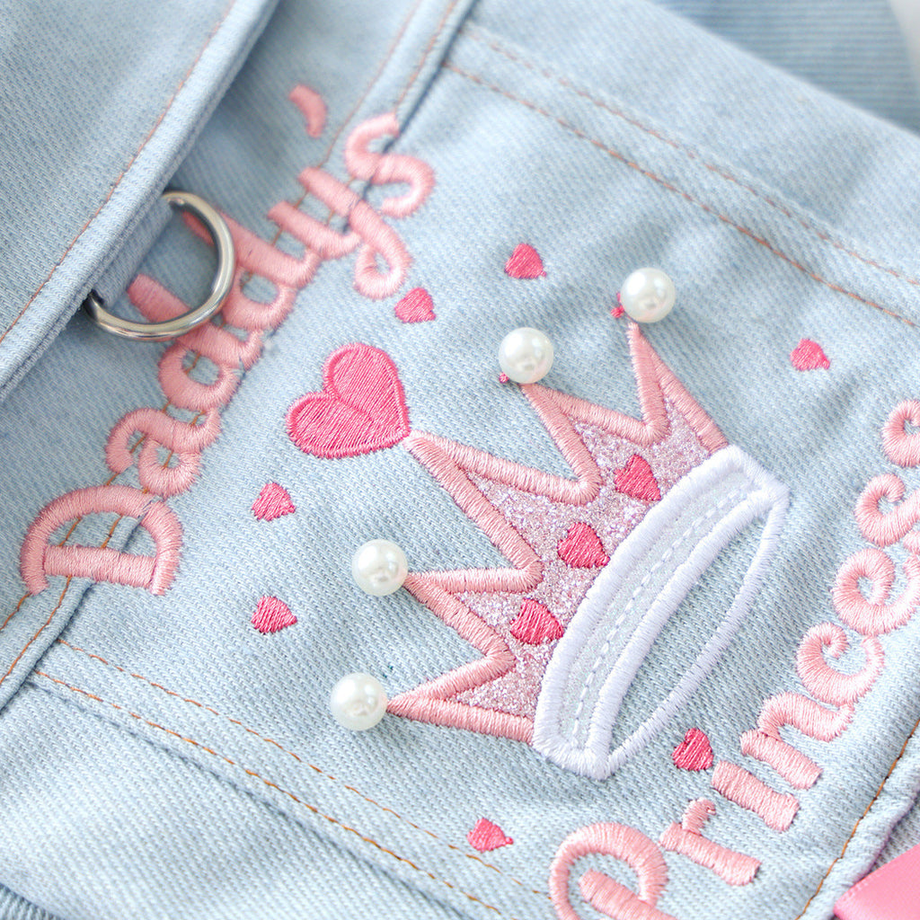Sweet Lace-up Bow Heart Decor Dog Cat Jacket Dress