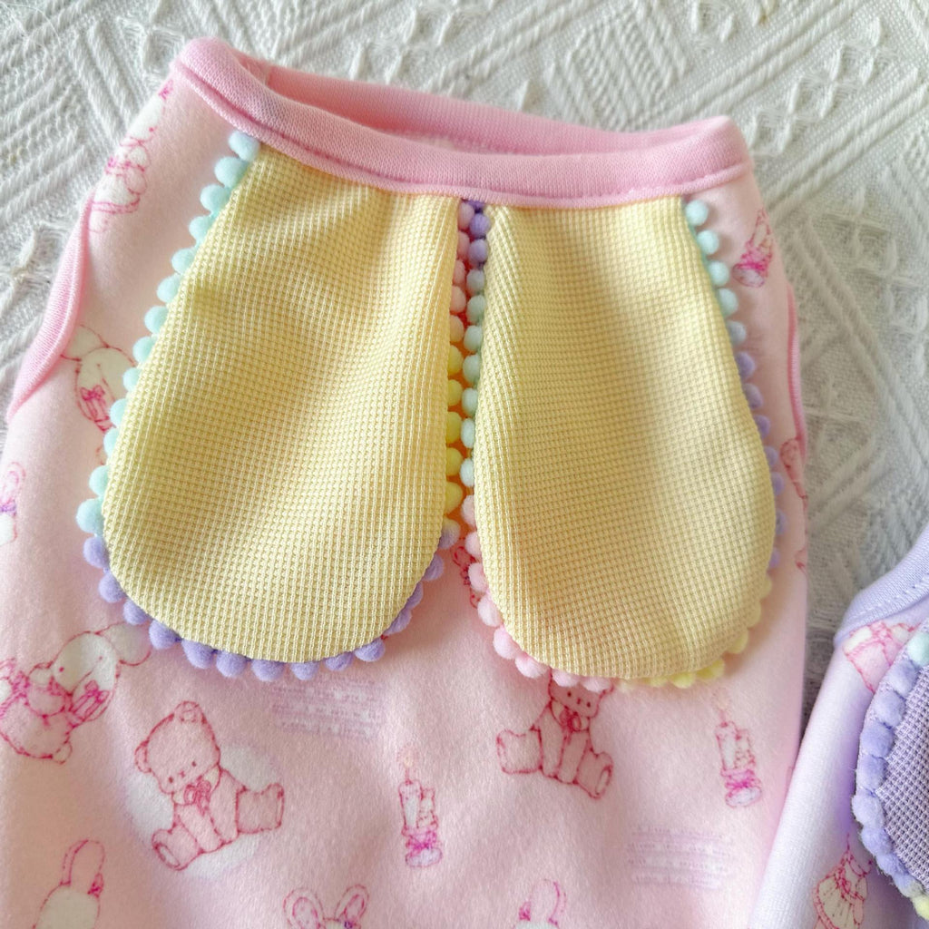 Rabbit Ear Tail Decor Dog Cat Vest