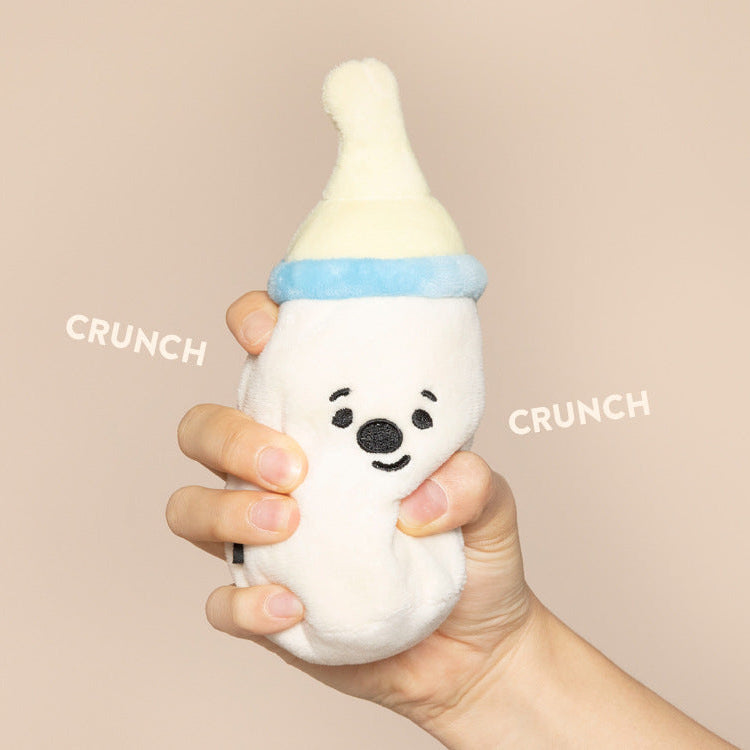 Cute Baby Bottle/Pacifier/Rattle Dog Toy