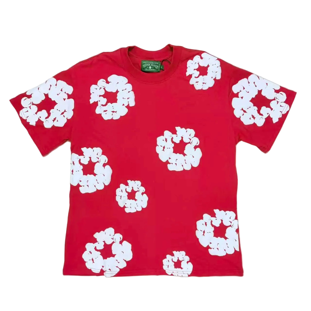 INS HIP HOP T SHIRT SHORTS Summer Foam Printed Short sleeved T-shirt Shorts Men's and Women's FOG (4)