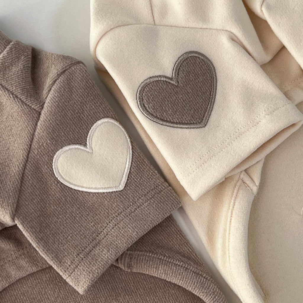 Fleece Heart Sleeve Decor Dog Cat Pullover