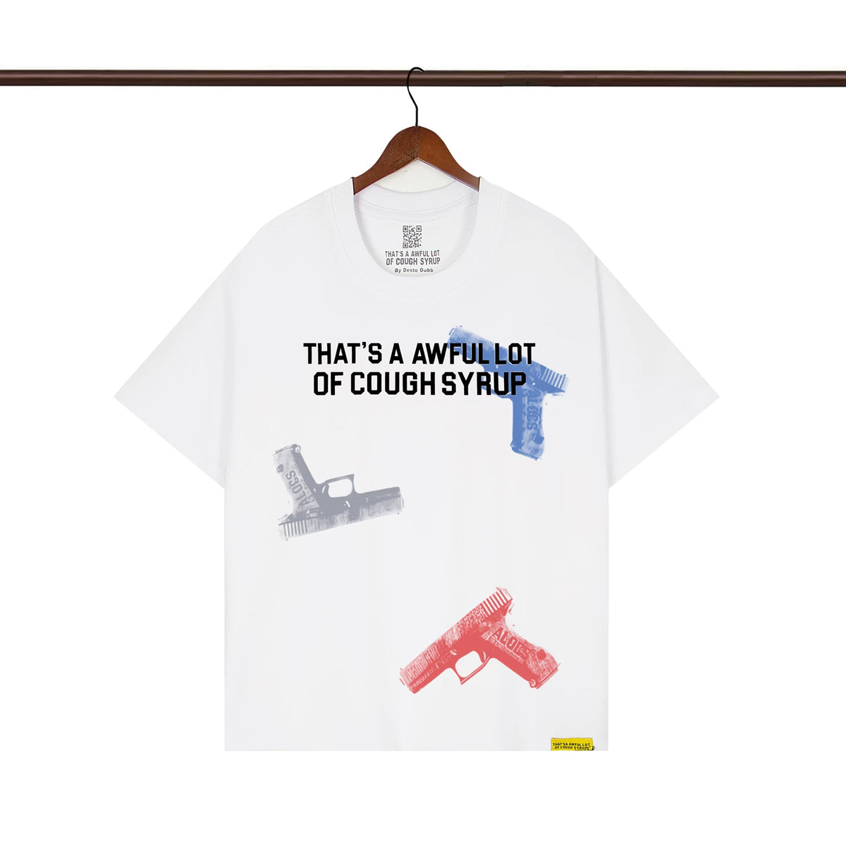 THAT. SA AWFUL LOT OF COUPH SYRUP Cross border letter printed versatile high street short sleeved T-shirt (7)