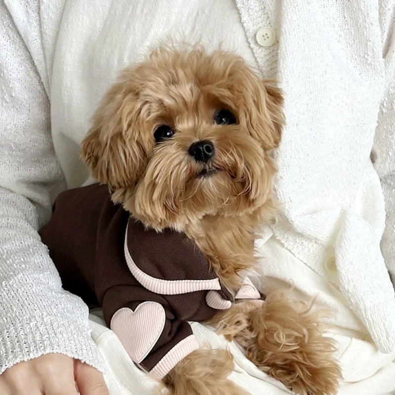 Sweet Heart Sleeve Dog Cat Sweatshirt