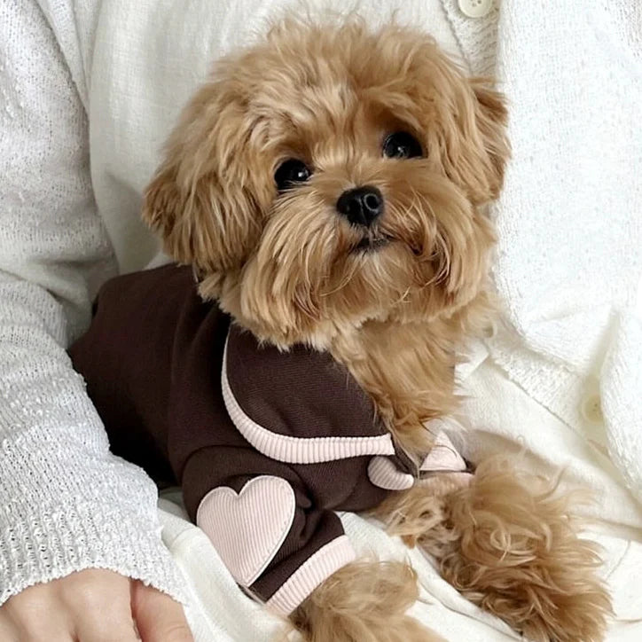 Sweet Heart Sleeve Dog Cat Sweatshirt